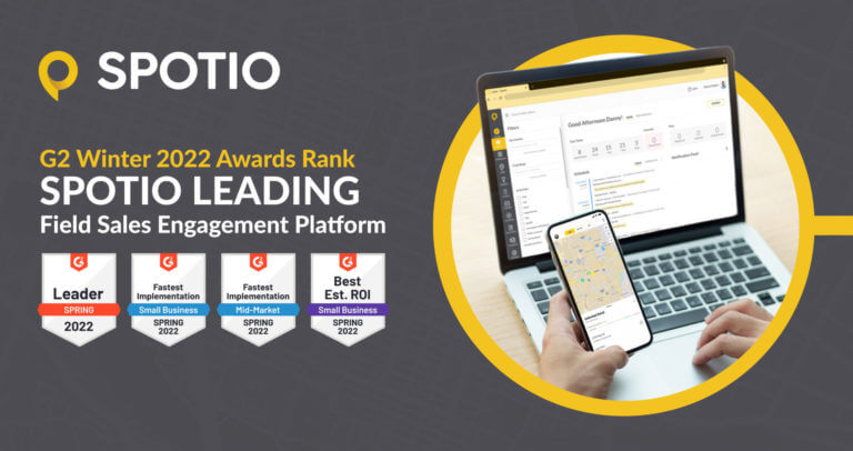 SPOTIO Spring 2022 G2 Awards