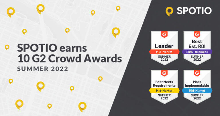 SPOTIO's G2 Summer 2022 Awards