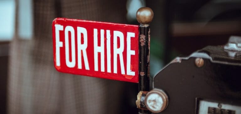 For Hire Sign