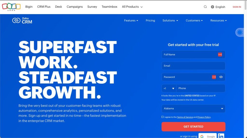 Zoho CRM