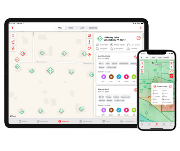 SalesRabbit interface