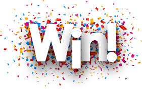 win prizes with confetti