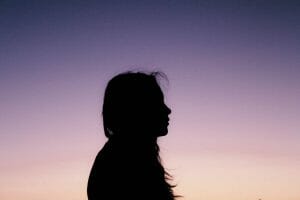 Female looking into the distance