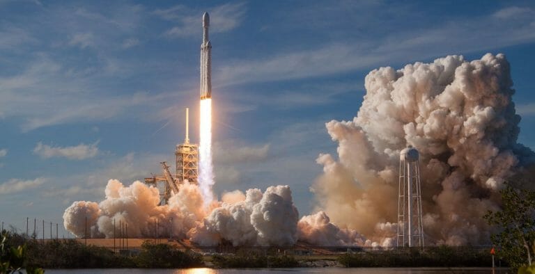 Space-X rocket launch
