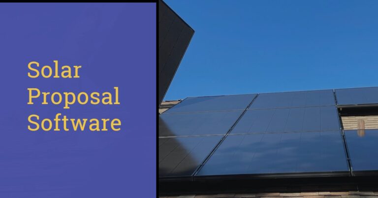 Solar Proposal Software