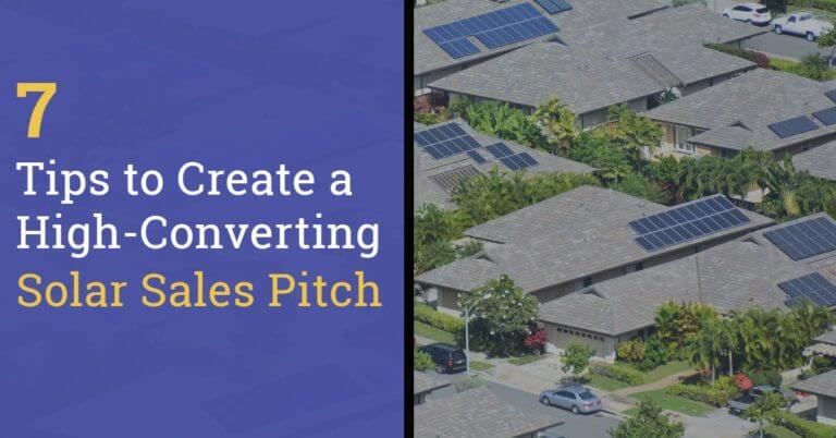 Solar Sales Pitch