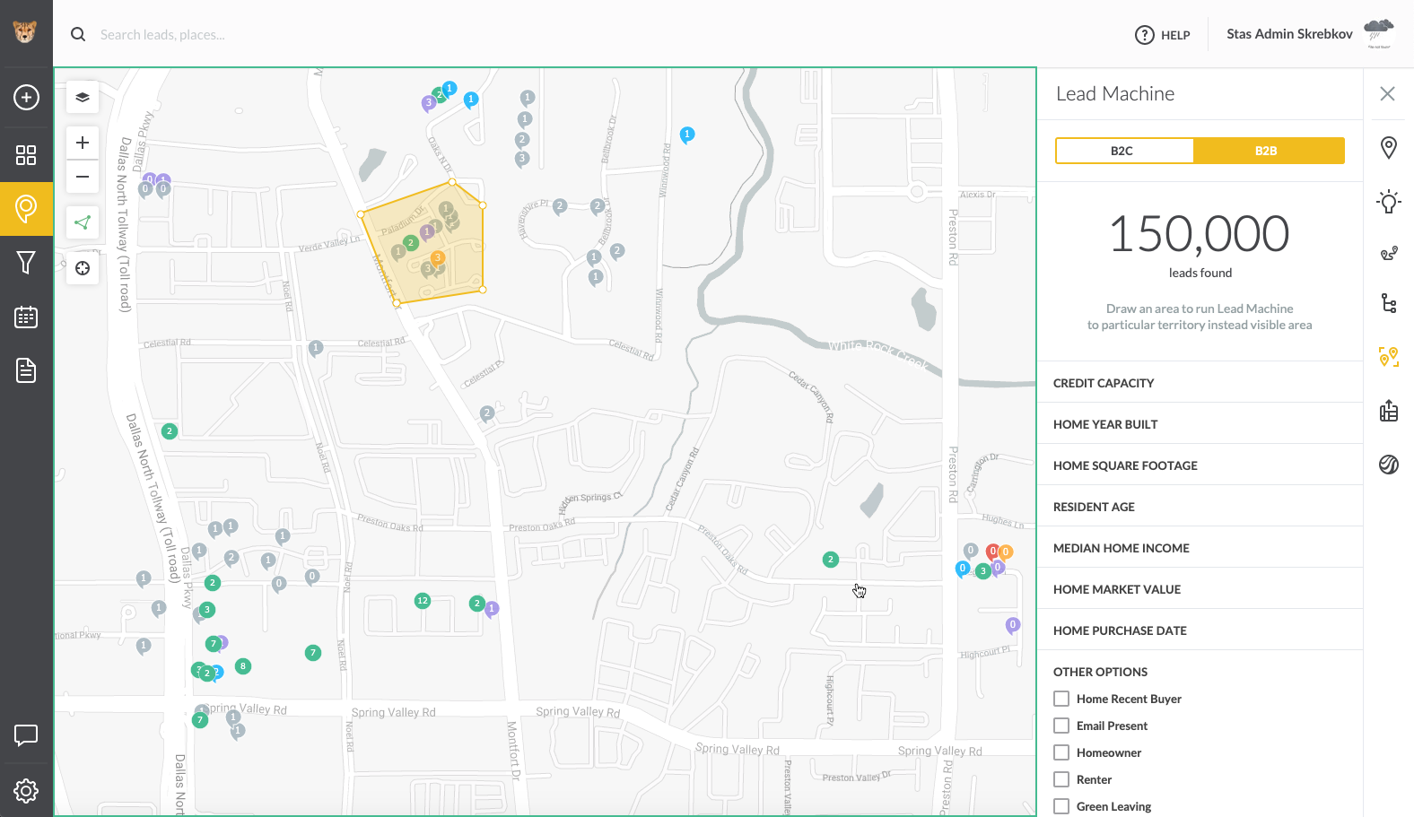 Prospecting in SPOTIO