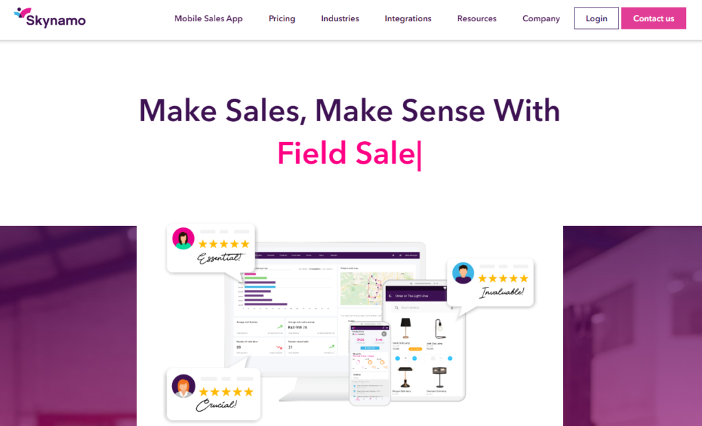 Skynamo field sales automation 